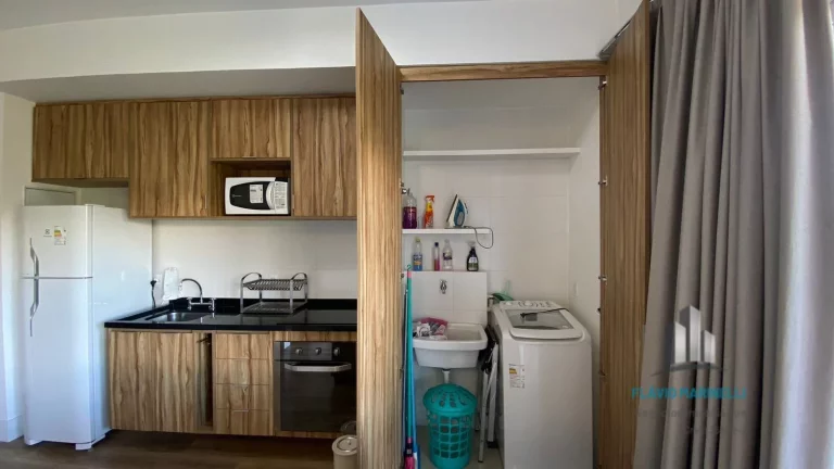 Imagem Trix Tamboré Lindo Studio MOBILIADO de 50 metros com 1 Vaga de Garagem