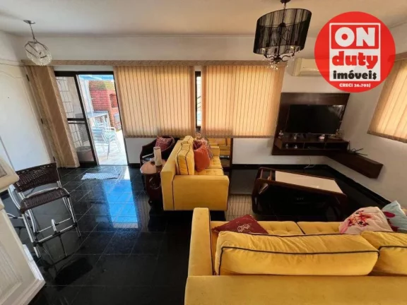 Imagem Cobertura para alugar, 255 m² por R$ 10.000,00/mês - Pompéia - Santos/SP
