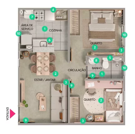 Imagem APARTAMENTO RESIDENCIAL em Suzano - SP, Jardim Santa Inês