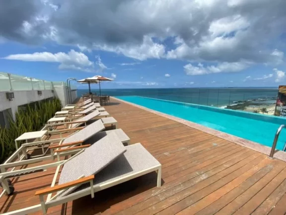 Imagem A 5ª Avenida Imóveis selecionou esta unidade no cobiçado EXPRESSO 2222 Residencia ... Charme: 1/4 mobiliado porteira fechada FRONTAL MAR: R$1.250.000,00
