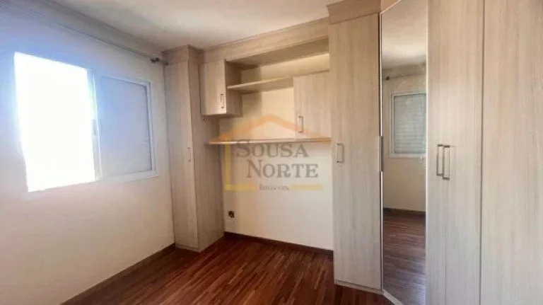 Imagem Apartamento 50m² bem distribuídos, 2 dormitórios, sala 2 ambientes, cozinha com armários, banhei...