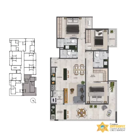 Imagem OPORTUNIDADE DE APARTAMENTO NA PLANTA LAVI RESIDENCE