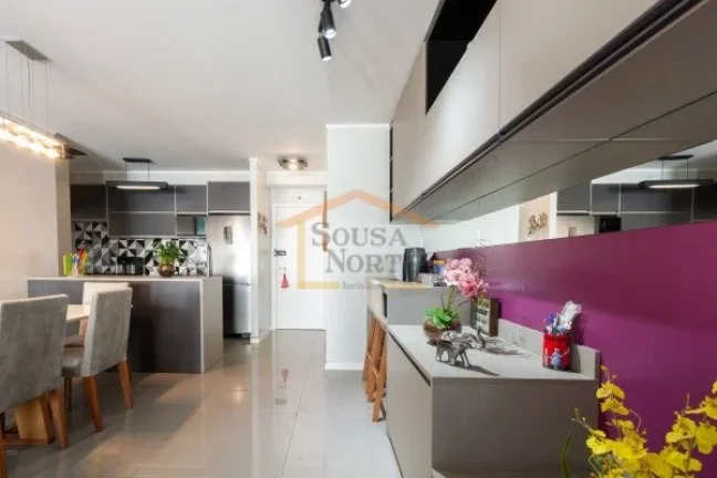 Imagem Apartamento à venda, com 88m², 2 dormitórios, sendo 1 suite, 2 banheiros, possui cozinha integrad...