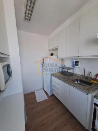 Imagem Apartamento mobiliado, 52m², 2 dormitórios, sala 2 ambientes, banheiro, área de serviço integrad...