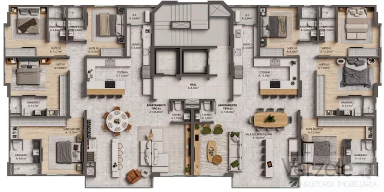 Imagem Apartamento 4 ou + dormitórios para Venda em Balneário Camboriú / SC no bairro Centro