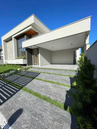 Imagem Casa alto padrão com 3 dormitórios sendo 1 suíte master e 2 vagas de garagem em Palhoça/SC