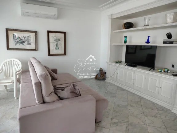 Imagem Apartamento de luxo à venda em Guarujá-SP, no bairro Pitangueiras: 3 quartos, 3 suítes, 2 salas, 5 banheiros, 2 vagas de garagem, 190m².