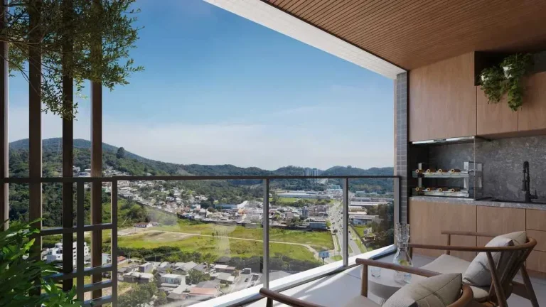 Imagem Apartamento em construção com 3 suítes e 2 vagas de garagem na Praia Brava