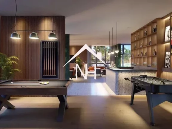 Imagem apartamento alto padrão 186m²,3 suítes, terraço gourmet, hall privativo, 3 vagas e um verdadeiro resort aos seus pés.