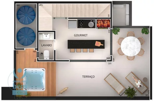 Imagem Lindíssimo Sobrado com 3 dormitórios à venda, 173 m² por R$ 865.000 - Bairro Alto - Curitiba/PR