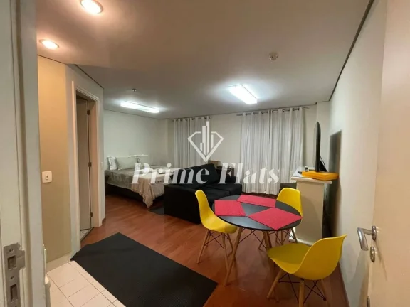 Imagem Flat disponível para locação no Mercure São Paulo Moema Times Square Hotel, com 70m², 2 dormitórios e 1 vaga