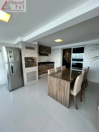 Imagem Venda de Espetacular Apartamento de Luxo com 4 Quartos na Aviação, Praia Grande-SP: 4 Suítes, 2 Salas, 4 Vagas, 194m².
