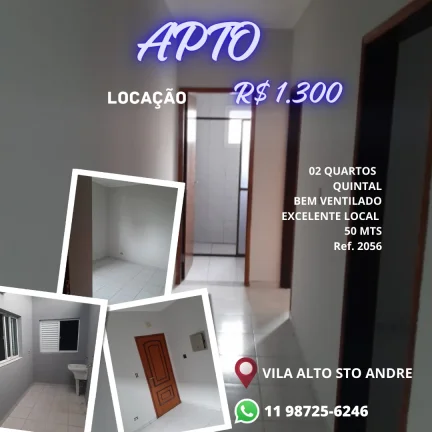 Imagem Alugo Apto em Santo André, Vila Alto Santo André
