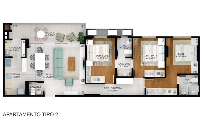 Imagem Apartamento em Anita Garibaldi - Joinville SC