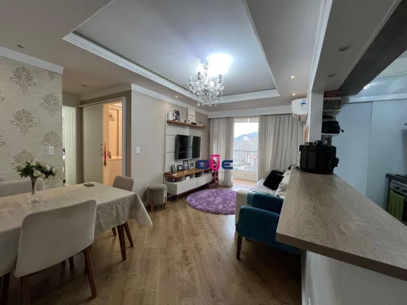 Imagem Apartamento de 2 dormitórios, 1 suíte e 1 vaga, condomínio clube com lazer completo em Santos