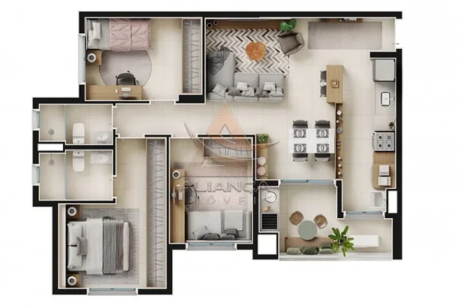 Imagem Apartamento - Ribeirão Preto - Jardim Botânico