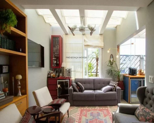 Imagem Cobertura Duplex bem localizada na . Piso inferior: Hall de entrada, living para 2 ambientes, 2 dorm...