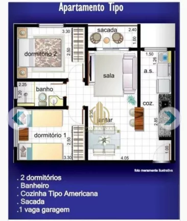 Imagem Apartamento com 2 dormitórios à venda, 56 m² por R$ 189.000,00 - Ipiranga - Ribeirão Preto/SP