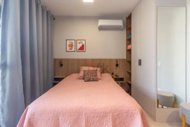 Imagem Studio Mobiliado 25m² no Brooklin: Lazer Completo ao Lado do Metrô
