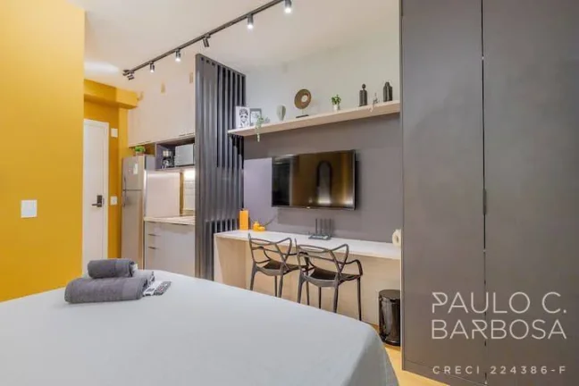 Imagem Santa Cecília Venda - Studio Mobiliado - 24m² - Sem vaga