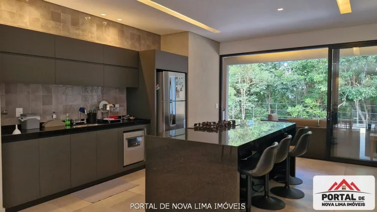 Imagem Casa a venda no condomínio Quintas do Sol em Nova Lima. Casa de 1 pavimento. Casa com 3 suítes, casa de alto luxo. Casa nova a venda no Quintas do Sol