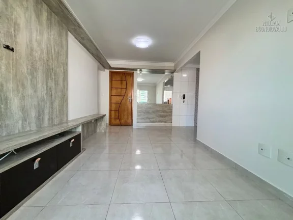 Imagem Apartamento em Praia Grande, com 2 quartos, 1 suíte, e uma sacada gourmet,80 m².
