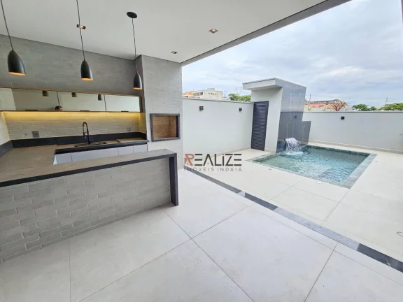 Imagem Casa alto padrão com 3 suítes e escritório à venda, 225 m² por R$ 2.300.000 - Condomínio Villa Sapezal - Indaiatuba/SP
