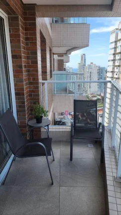 Imagem Apartamento com 1 dormitório com lazer completo, andar alto e vaga demarcada à venda, 44 m² por R$ 636.000 - Campo Grande - Santos/SP