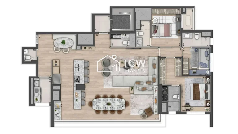 Imagem Apartamento à venda no bairro Cidade Monções - São Paulo/SP, Zona Sul