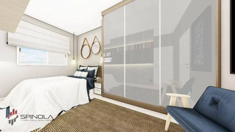 Imagem Apartamento com 1 dormitório à venda, 55 m² por R$ 305.000,00 - Vila Caiçara - Praia Grande/SP