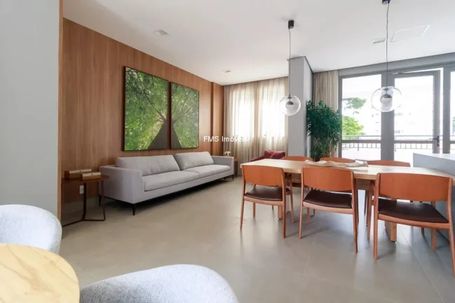 Imagem Apartamento para locação em São Paulo-SP, Chácara Santo Antônio: 1 quarto, 1 suíte, 1 sala, 1 banheiro, 1 vaga, 52m².