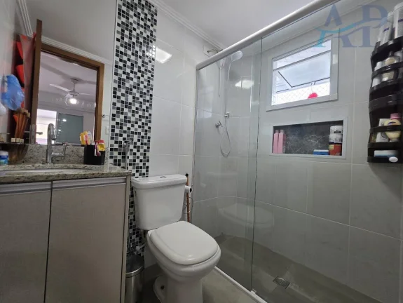 Imagem Apartamento na Guilhermina em Praia Grande com Vista Mar com 3 Dormitórios
