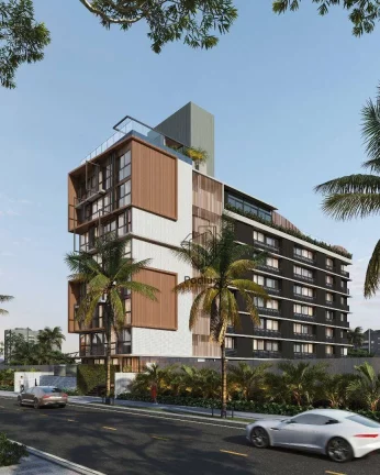Imagem Flats térreo com Jacuzzi privativa a 270m da praia do Bessa no Jardim Oceania. - FL0284.