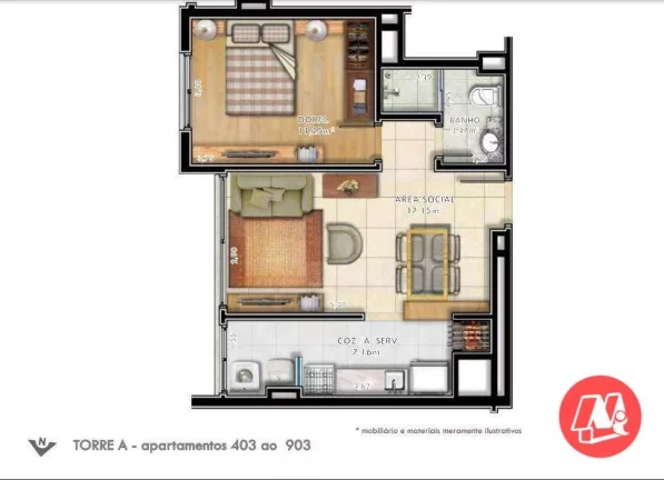 Imagem No Passo da Areia, 2 suites, 2 vagas e infraestrutura.
