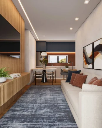 Imagem Apartamento no Portão Curitiba com 1 quarto e lazer completo