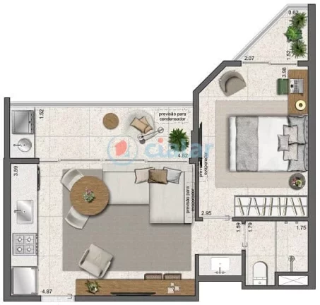 Imagem Garden à venda 3 Quartos 1 Suite 1 Vaga 179.29M Gávea Rio de Janeiro - RJ | Parque Sustentável da Gávea - Residencial - Fase 1