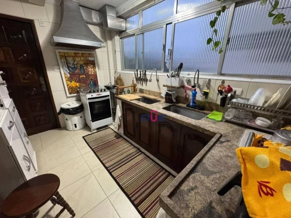 Imagem Apartamento com 3 dormitórios mais dependência completa de empregada à venda, 141 m² por R$ 690.000 - Boqueirão - Santos/SP