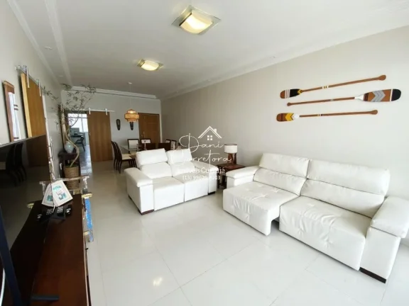 Imagem Impecável Apartamento frente total Pitangueiras, Guarujá-SP: 3 Quartos, 3 Suítes, 2 Salas, 2 Banheiros, 1 Vaga, 170m²!