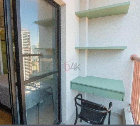 Imagem Apartamento com 1 dormitório para alugar, 32 m² por R$ 3.525/mês - Brooklin - São Paulo/SP