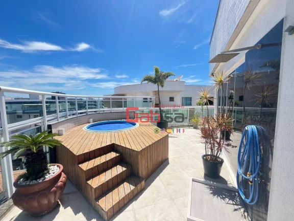 Imagem Cobertura com 3 dormitórios à venda, 182 m² por R$ 2.100.000,00 - Braga - Cabo Frio/RJ