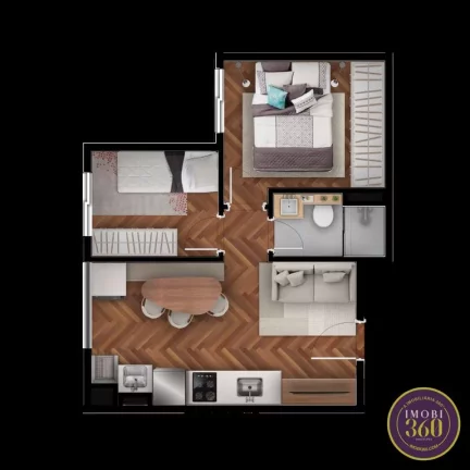 Imagem APTOS EM OBRAS COM 01 E 02 DORMITORIOS, 1 VAGA AO LADO DO METRÔ PATRIACA