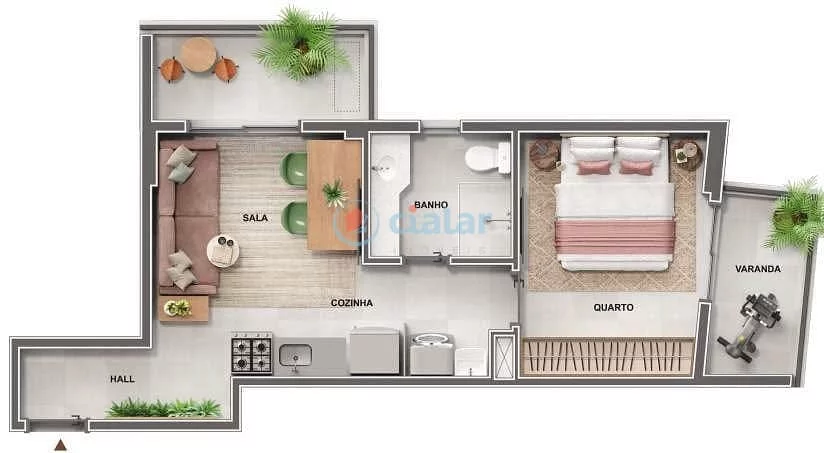 Imagem Studio à venda 1 Quarto 35.66M Centro Rio de Janeiro - RJ | Cores de Fátima Imagem Studio à venda 1 Quarto 35.66M Centro Rio de Janeiro - RJ | Cores de Fátima