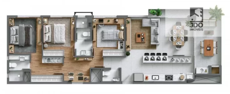 Imagem Apartamento a Venda no bairro Champagnat - Curitiba, PR