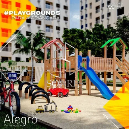 Imagem Alegro Montenegro 2/4 e 3/4 com suite - Em fase de acabamento