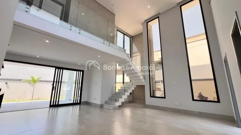 Imagem Moderna e confortável casa à venda no Residencial Mont'Alcino, recém construída. O imóvel possu...