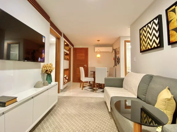 Apartamento Alto Padrão, 02 Quartos, 01 Suite, 01 Vaga de Garagem, Varanda Gourmet, Centro, Guarapari - ES