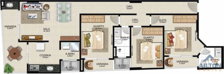 Imagem Lançamento Edifício Rituaali com 2 e 3 Quartos na Praia do Morro - Guarapari/ES