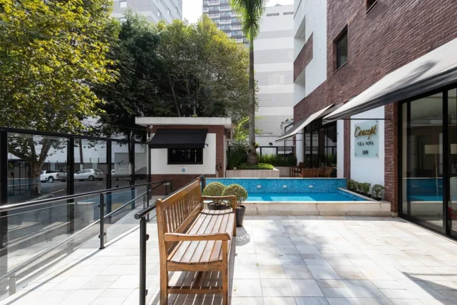 Imagem Apartamento 30M², 1Q, 1 Banheiro, 1 Vaga, Piscina, Academia, Churrasqueira, Salão de Festas.