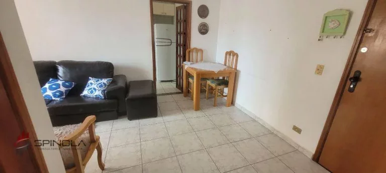 Imagem Apartamento com 1 dormitório à venda, 45 m² por R$ 295.000,00 - Tupi - Praia Grande/SP