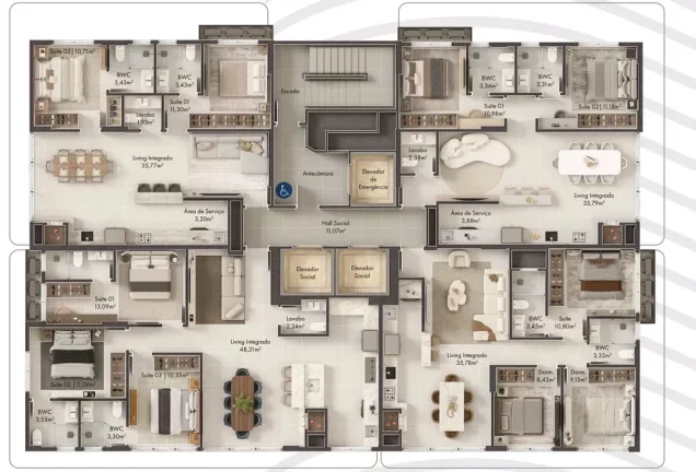 Imagem Ocean Coast - Apartamento à venda no bairro Perequê - Porto Belo/SC